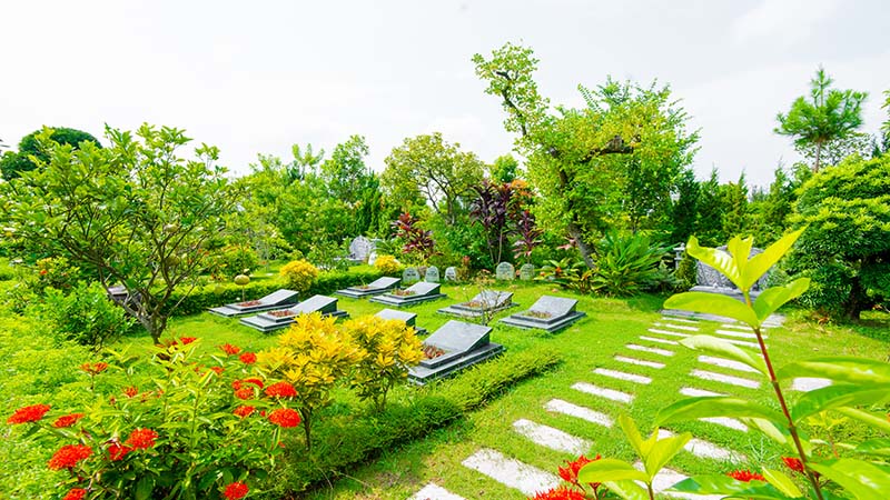 Khuôn viên quy tập nhiều thế hệ tại công viên Thiên Đức
